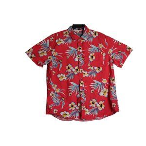 Cornerstone Bodega Short Sleeve Hawaiian Floral Button Down Shirt Mens XL